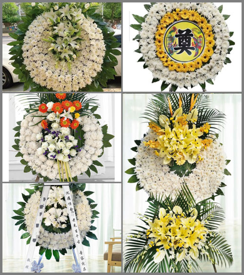 安徽亳州市蒙城县岳坊镇翟湖村花圈速递